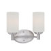 Pittman Two Light Bath Lamp in Brushed Nickel