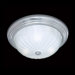 3 Light Etched Melon Flush Mount