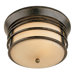 Belvedere Outdoor Flush Mount in Burnished Umber
