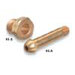 1/4" NPT X 3 1/2" Long Male Brass Regulator Nipple With Recessed Filter CGA 500/510/580/590