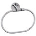 Smoke Rings Towel Ring in Polished Chrome