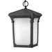 Stratford Outdoor Hanging Lantern in Museum Black with Energy Saving Option