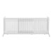 Freestanding Pet Gate in White