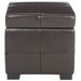 Ella Leather Cube Ottoman