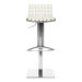 18.5" Liam Leather Barstool in White