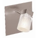 Ryan  Wall Fixture with Frosted Crystal Glass in Brushed Steel