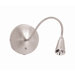  LED Gooseneck Wall Lamp in Brushed Steel