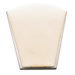Artemis  Up Lighting Wall Sconce with Opal Glass in Brushed Steel
