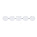 Ciro Five Light Bath Vanity in Polished Nickel