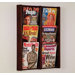 Six Pocket Acrylic and Oak Wall Display