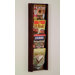 Four Pocket Acrylic and Oak Wall Display