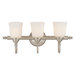 9" x 24"  Wide Vanity Light in Satin Nickel