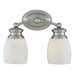 10.13" x 12.25"  Vanity Light in Satin Nickel