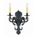 Appliques Two Light Wall Sconce in Tierra De Sienna