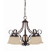 5 Light New Tortoise Shell Chandelier