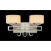 Rosendal Two Light Bath Bar in Silver Sparkle