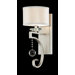 Rosendal One Light Sconce in Silver Sparkle