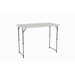 4' Adjustable Fold-in-Half Table in White Granite