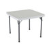37" Card Table in White Granite