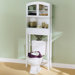 Woodrow Arch Top Bathroom Space Saver in White