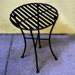 Folding Iron Round Side Table