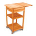 Kitchen Cart with Butcher Block Top