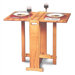 Fold Away Prep Table with Butcher Block Top