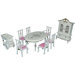 Nine Pieces Dining Room Set for Doll House