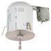RTx Recessed Housing Power Feed Canopy with Transformer in Brushed Stainless Steel