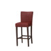 Bonded Leather Counter Stool in Rich Walnut