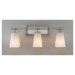 Clayton  Vanity in Brushed Steel