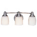 Bentley Three Light Bath Vanity in Chrome