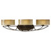 El Nido Three Light Bath Vanity in Mocha Bronze