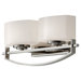 Bleeker Street Two Light Bath Vanity in Polished Nickel