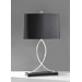 Jackson One Light Table Lamp in Polished Nickel