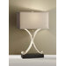 Amaya One Light Table Lamp in Ebonized Silver Leaf