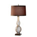 Woodrow One Light Table Lamp in Marbelized Glass
