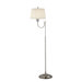 Plymouth One Light Floor Lamp in Polished Nickel