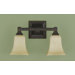 American Foursquare   Vanity Light  in Oil Rubbed Bronze