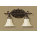 Drawing Room Two Light Bath Vanity in Walnut