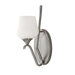 Merritt One Light Wall Sconce in Brushed Steel