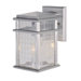 Mission Lodge Wall Lantern in Brushed Aluminum