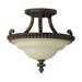 Drawing Room 2 Light Semi Flush Mount