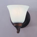 Bristol Single Vanity Light in Oil Rubbed Bronze
