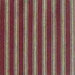 Deep Red with Tan Stripes Bed Skirt / Dust Ruffle