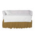 Brown Light / Golden Chambray Fabric Crib Dust Ruffle
