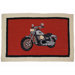 Motor Cycle Rect Novelty Rug