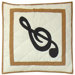 Music Cotton Toss Pillow