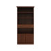 Byron Tall Wide Bookcase in Mahogany