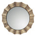 Gotham Round Distressed Sunburst Wall Mirror